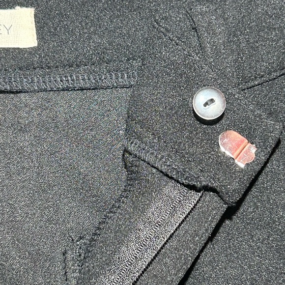 Happily Grey Wide Leg Trouser Black Slit in Front; Size 9 - Picture 5 of 6